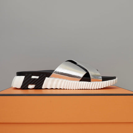 HM INFRA SANDAL SILVER LAMBSKIN
