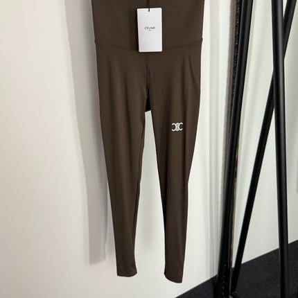 CELINE 26S HIGH-WAISTED STRETCH LEGGINGS STYLE 28