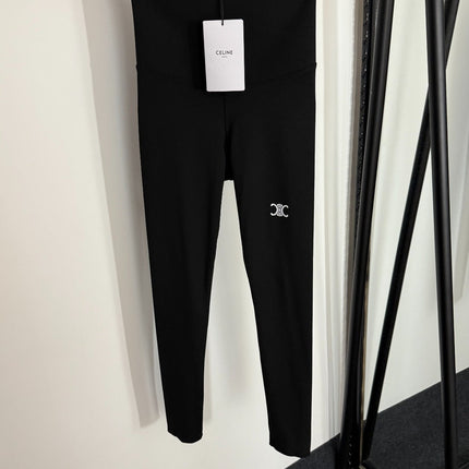 CELINE 26S HIGH-WAISTED STRETCH LEGGINGS STYLE 26