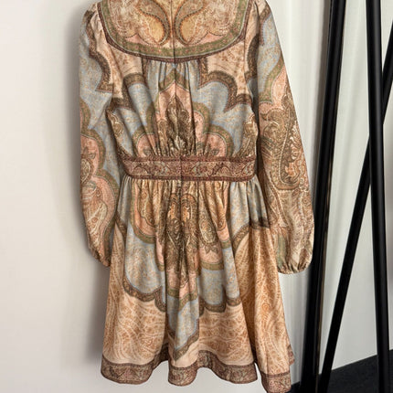 ZIMMERMANN 26S PUFF SLEEVE V-NECK DRESS STYLE 47