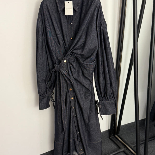 ZIMMERMANN 26S DENIM LONG SHIRT DRESS STYLE 123