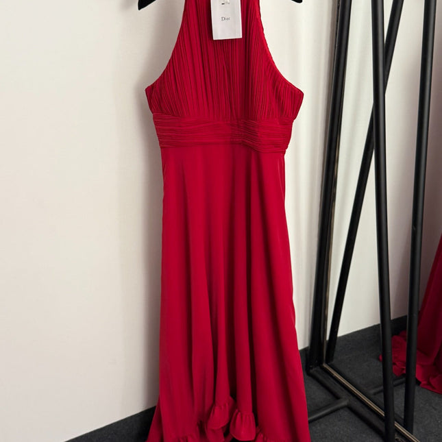 DIOR 26S PLEATED HALTER-NECK BLAZER DRESS 899