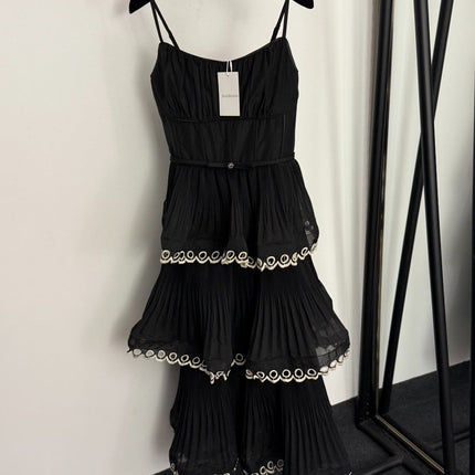 ZIMMERMANN 26S PLEATED SPAGHETTI STRAP DRESS STYLE 111