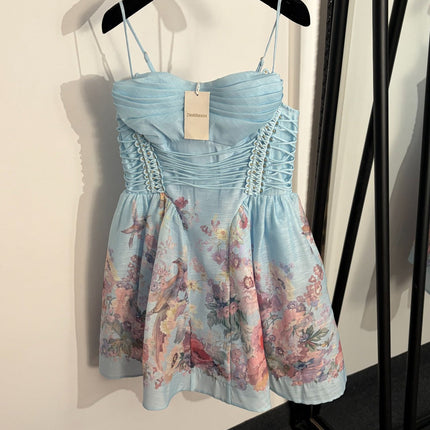 ZIMMERMANN 26S PATTERNED CAMI DRESS STYLE 7