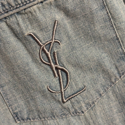 YSL 26S LONG SLEEVE DENIM SHIRT 417