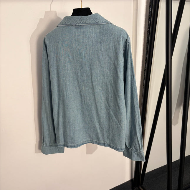 YSL 26S LONG SLEEVE DENIM SHIRT 417