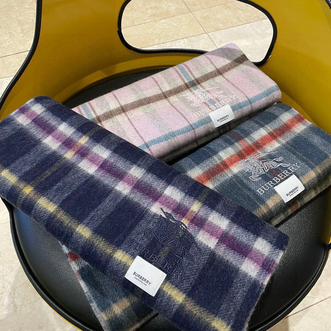 SCARF 200 CM IN COLORFUL CASHMERE 402194