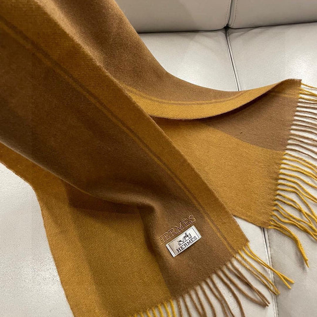 HERMES 25S SCARF 180 IN CASHMERE 989575