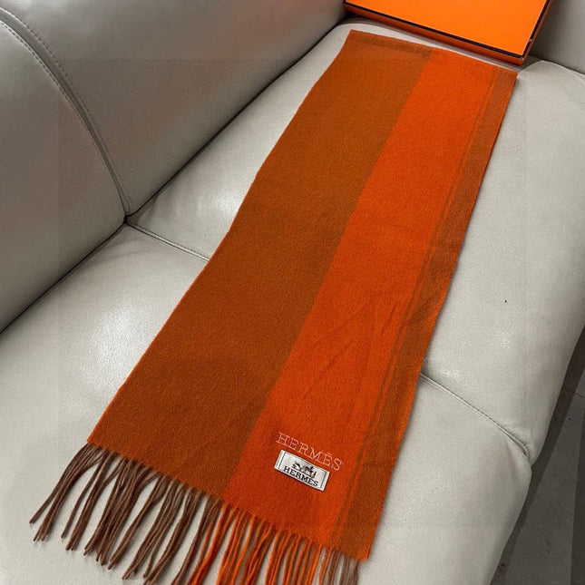 HERMES 25S SCARF 180 IN CASHMERE 989576