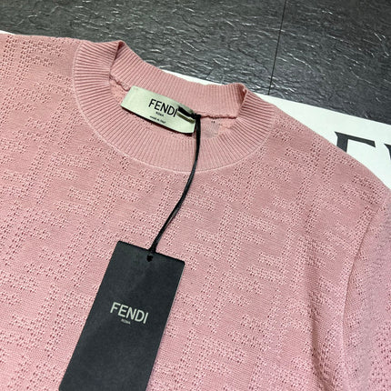 FENDI 26S SHORT SLEEVE KNIT T-SHIRT 222