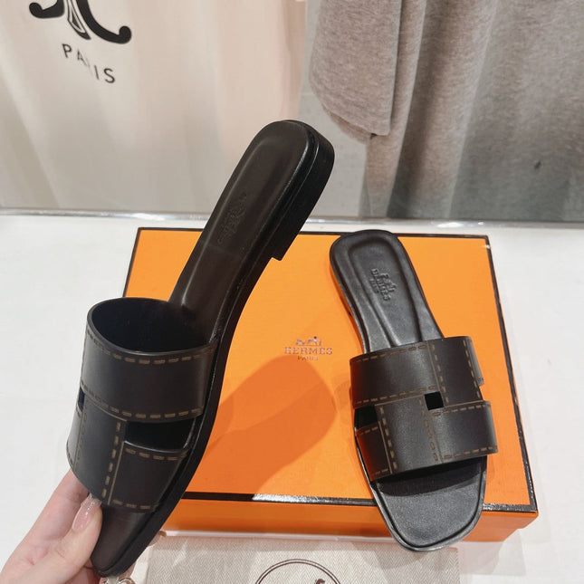 Idioma Sandal Black Calfskin