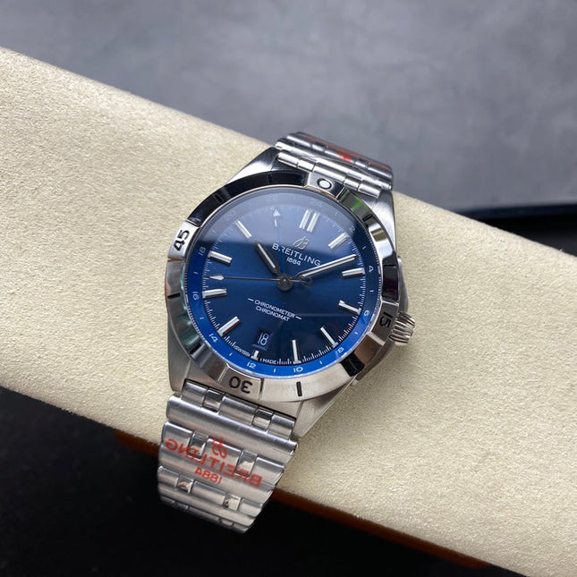 CHRONOMAT AUTOMATIC GMT 40 ALL STEEL NAVY BLUE DIAL