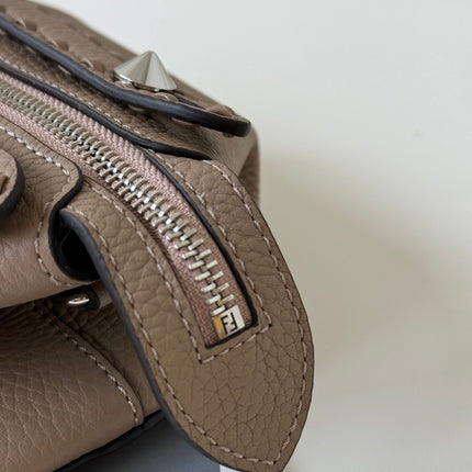 BY THE WAY SELLERIA MINI 20 IN MEDIUM BROWN GRAINED CALFSKIN