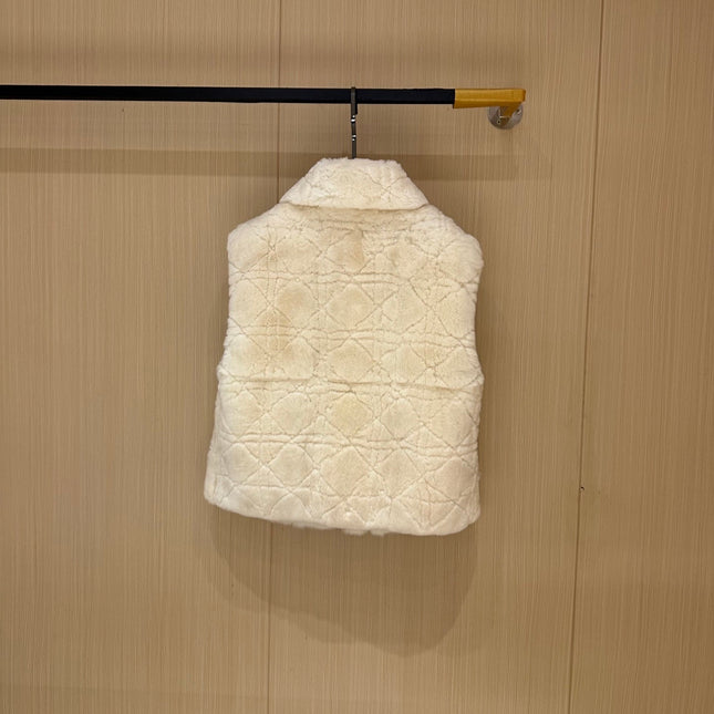 DIOR 25S FAUX RABBIT FUR VEST 769