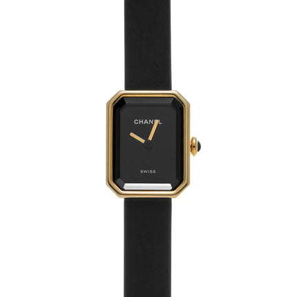 CHANEL PREMIERE H6125 YELLOW GOLD TITANIUM BLACK RUBBER WITH VELVET TOUCH