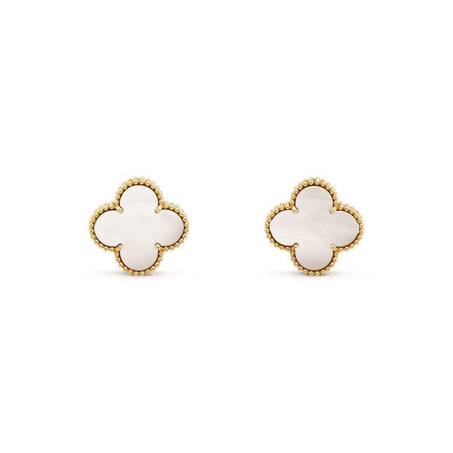 CLOVER MINI GOLD EARRINGS