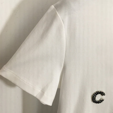 CHANEL 26S EMBELLISHED SHORT-SLEEVE T-SHIRT 850